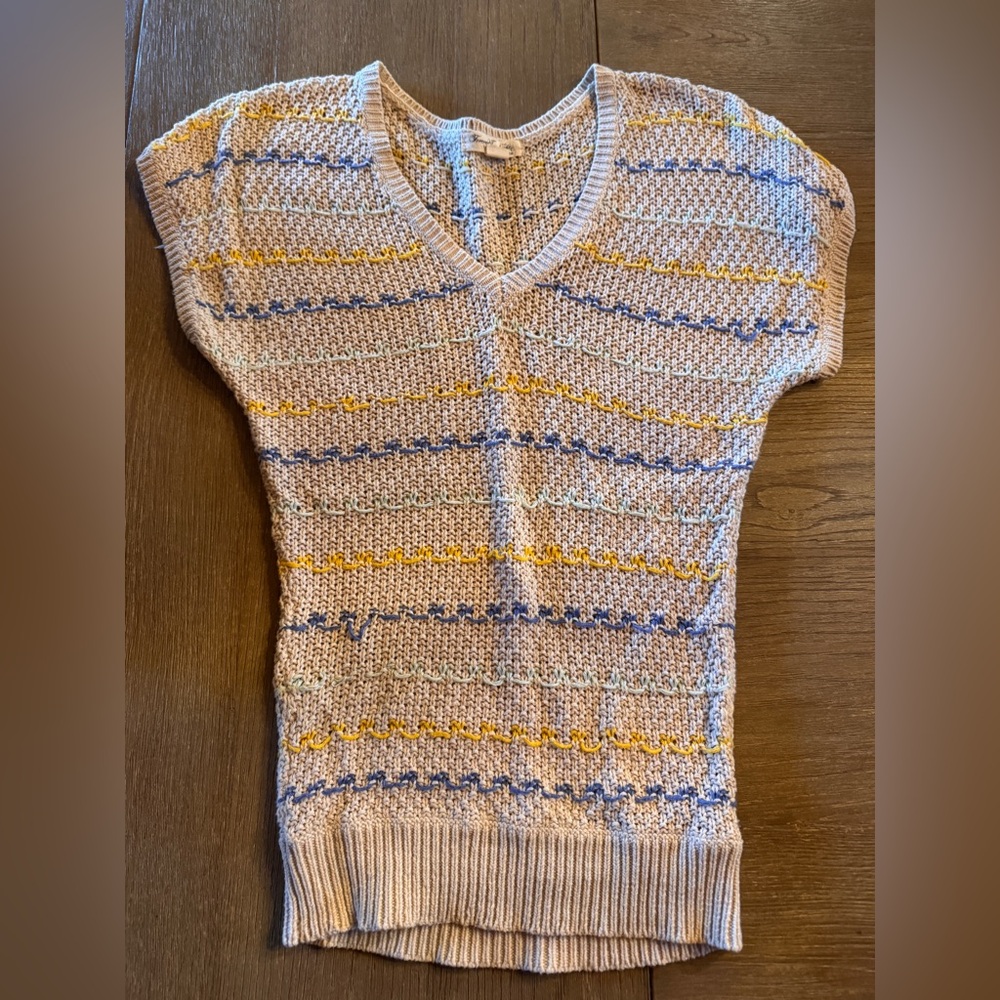 Crochet type tshirt sweater